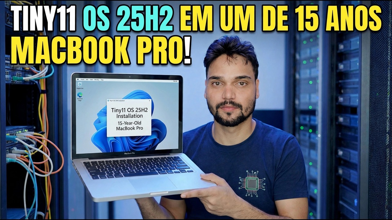 Instale o sistema operacional Tiny11 no MacBook Pro - configuração rápida do Windows