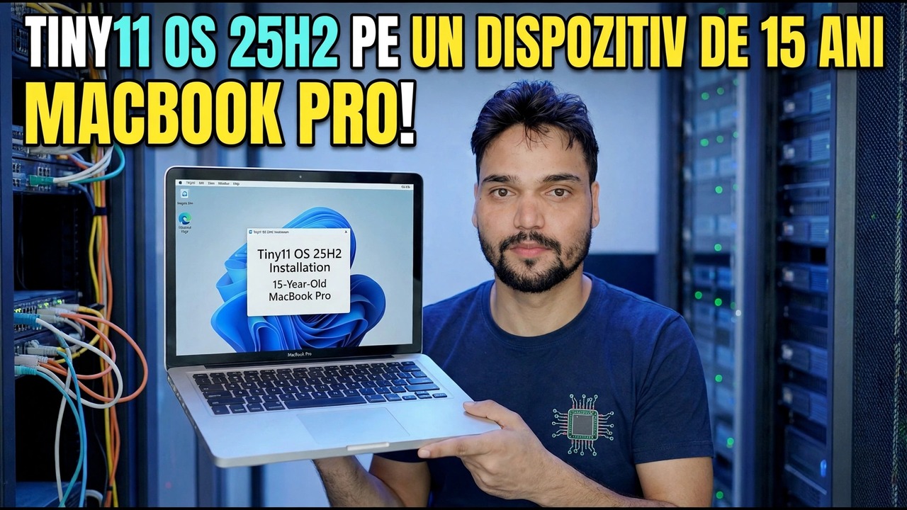 Instalați sistemul de operare Tiny11 pe MacBook Pro - Configurare rapidă Windows