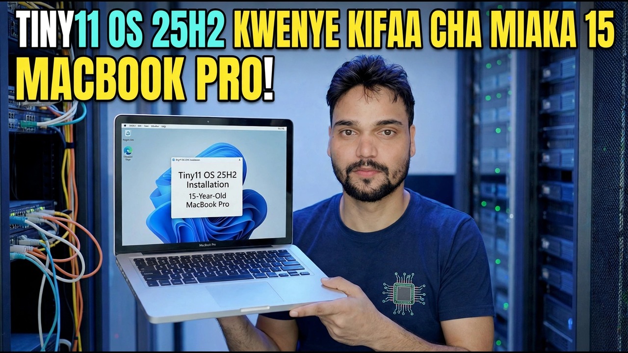 Sakinisha Tiny11 OS kwenye MacBook Pro - Usanidi wa Windows Haraka