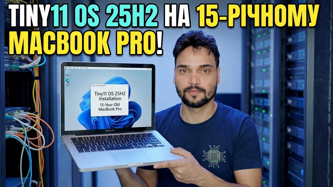Встановіть ОС Tiny11 на MacBook Pro - швидке налаштування Windows