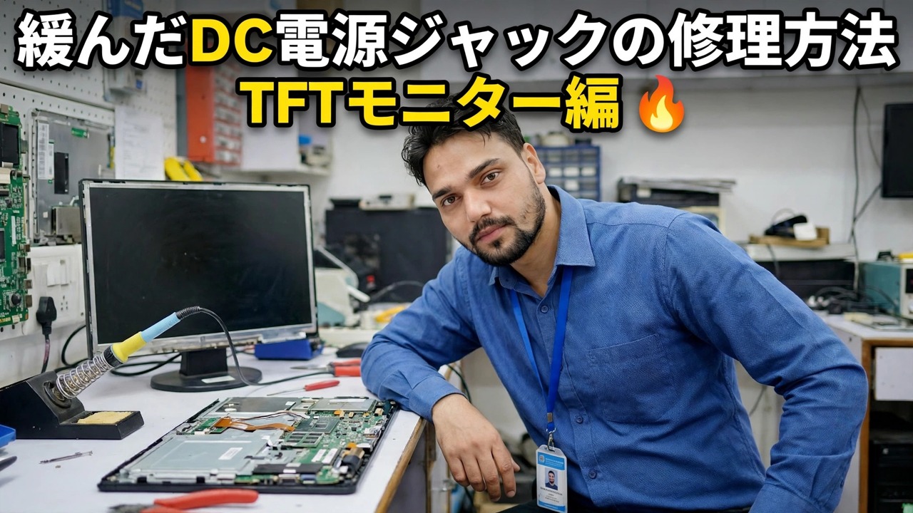 TFT モニターの電源ジャックの問題をプロのように修正する 🔥 完全な修理ガイド