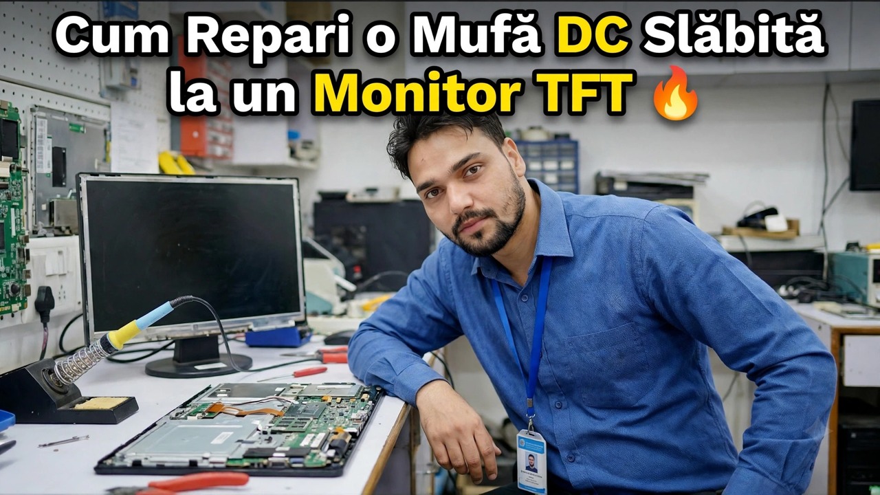 Remediați problema jackului de alimentare a monitorului TFT ca un profesionist 🔥 Ghid complet de reparații