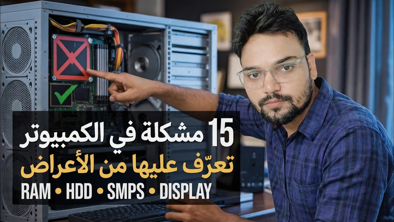 15 مشكلة في الكمبيوتر يمكنك تحديدها بمجرد رؤية الأعراض 🔥 دليل تكنولوجيا المعلومات