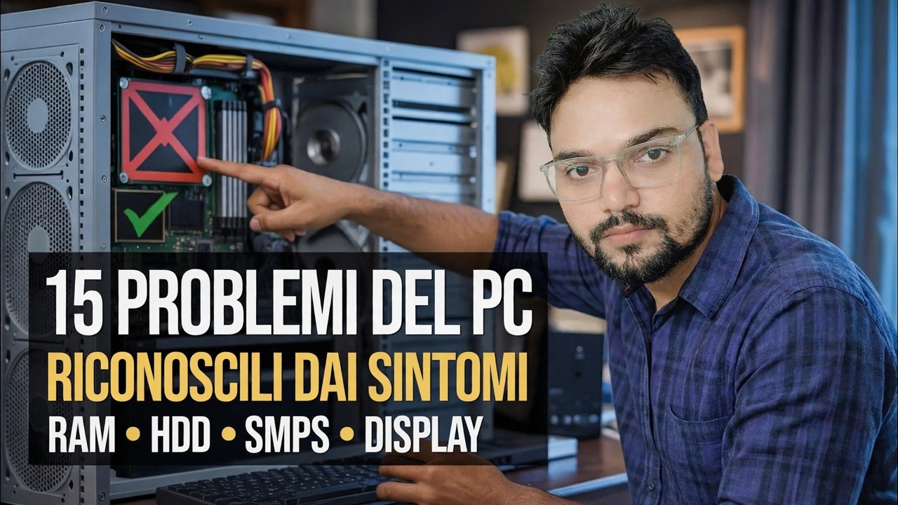 15 problemi del computer che puoi identificare semplicemente vedendo i sintomi 🔥 Guida IT