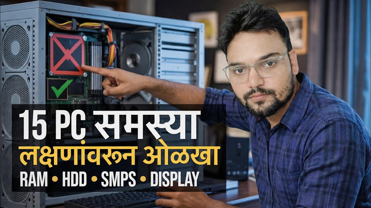 15 संगणक समस्या तुम्ही फक्त लक्षणे पाहून ओळखू शकता 🔥 IT मार्गदर्शक