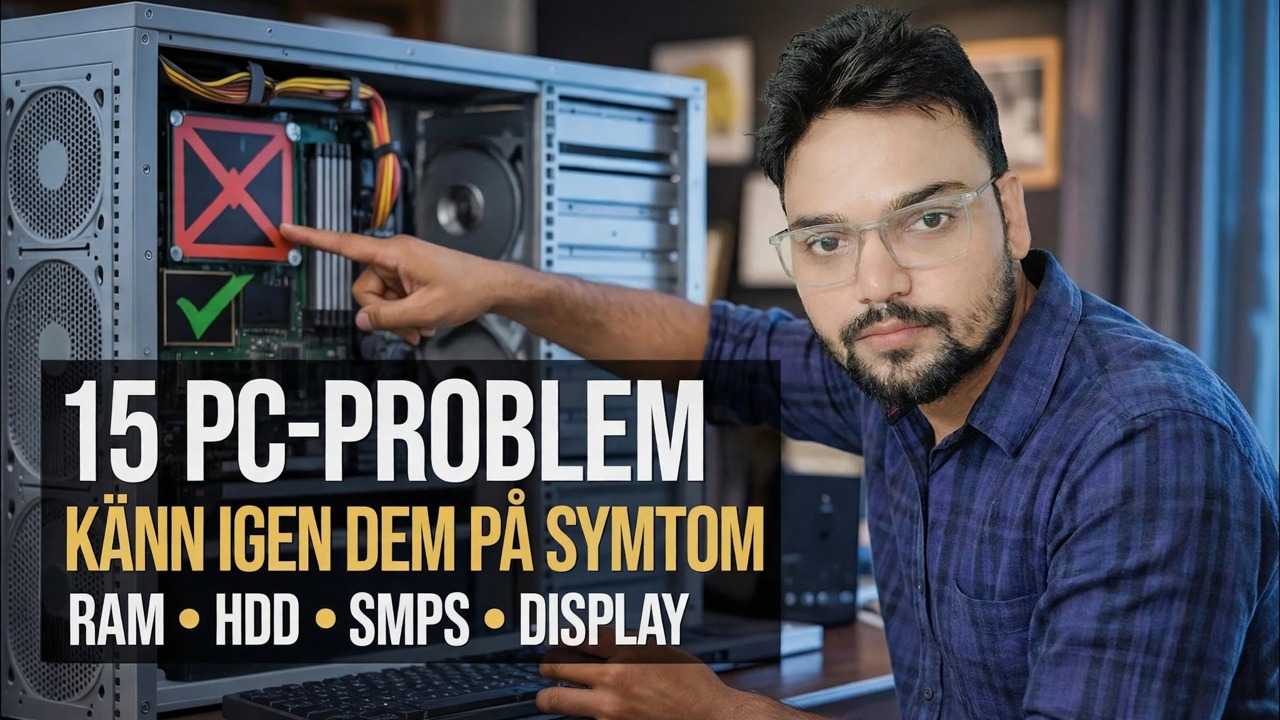 15 datorproblem du kan identifiera bara genom att se symtom 🔥 IT-guide