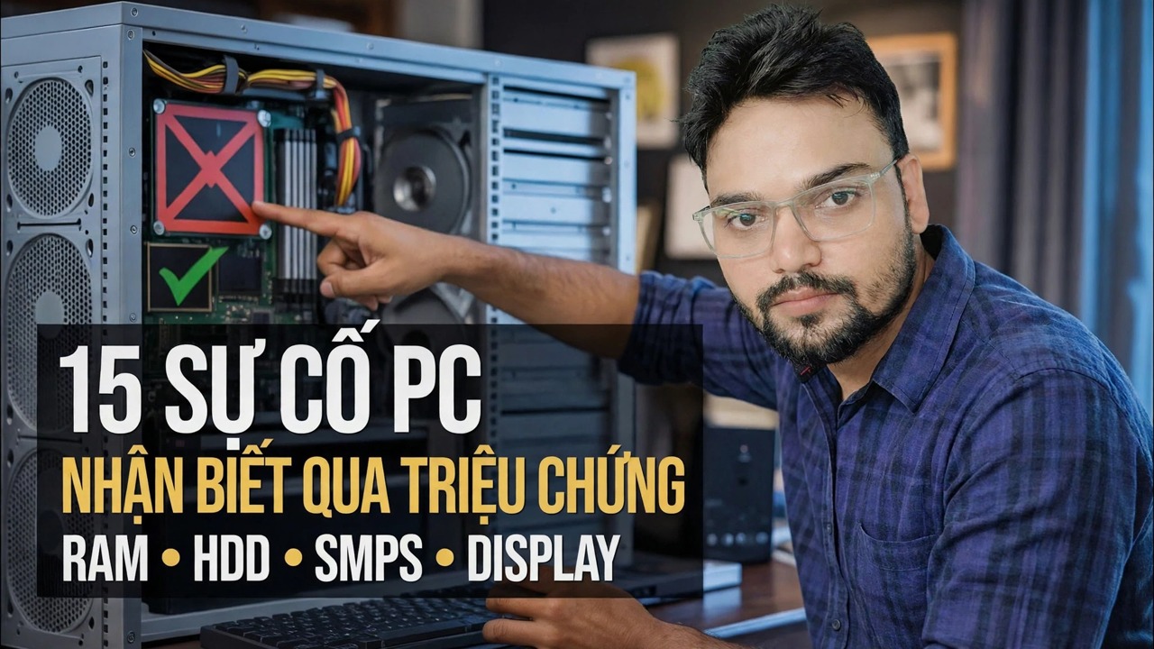 15 sự cố máy tính bạn có thể xác định chỉ bằng cách nhìn thấy triệu chứng 🔥 Hướng dẫn CNTT