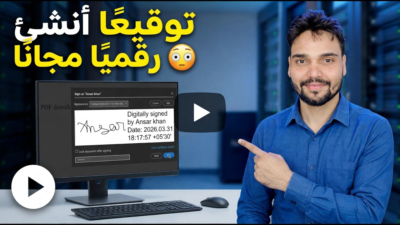 أنشئ توقيعًا رقميًا مجانًا 😳 قم بالتوقيع على أي ملف PDF في ثوانٍ!