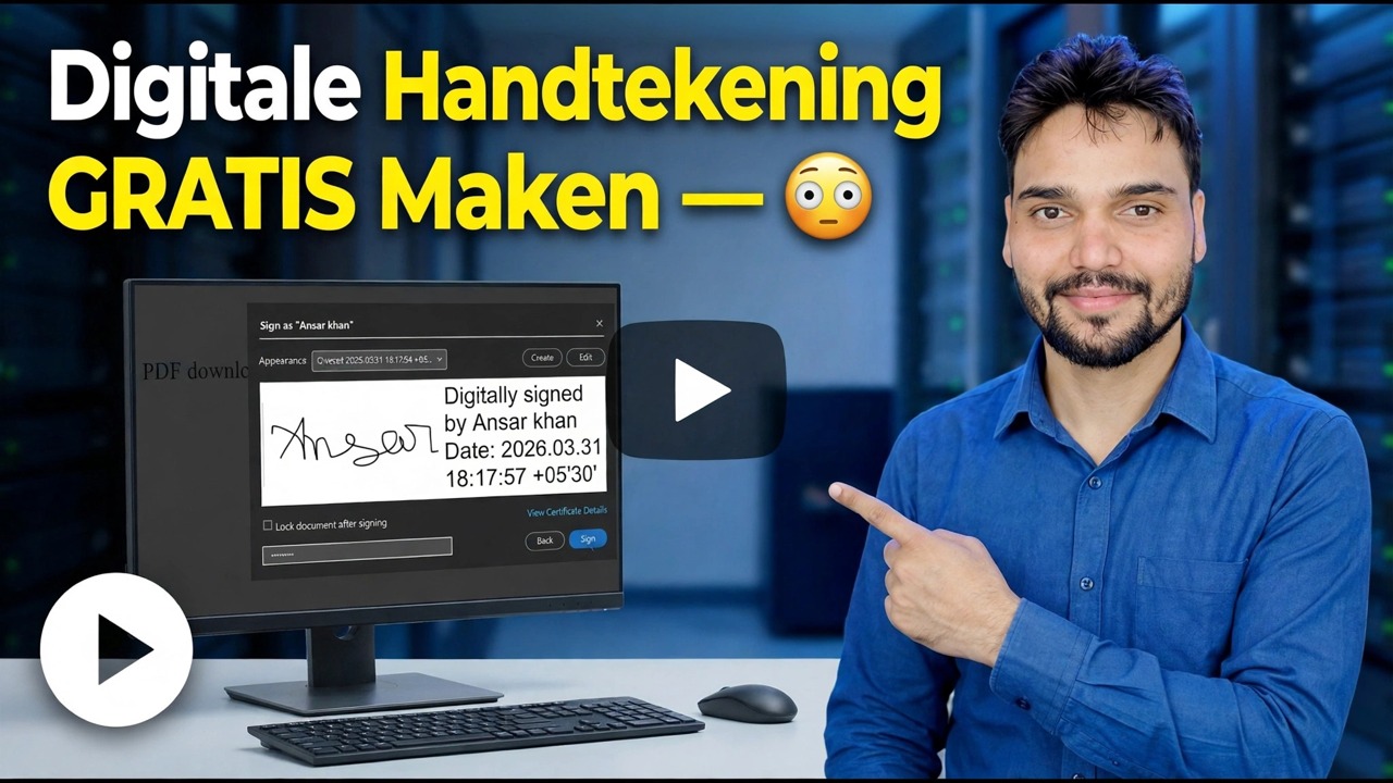 Maak GRATIS een digitale handtekening 😳 Onderteken elke PDF binnen enkele seconden!