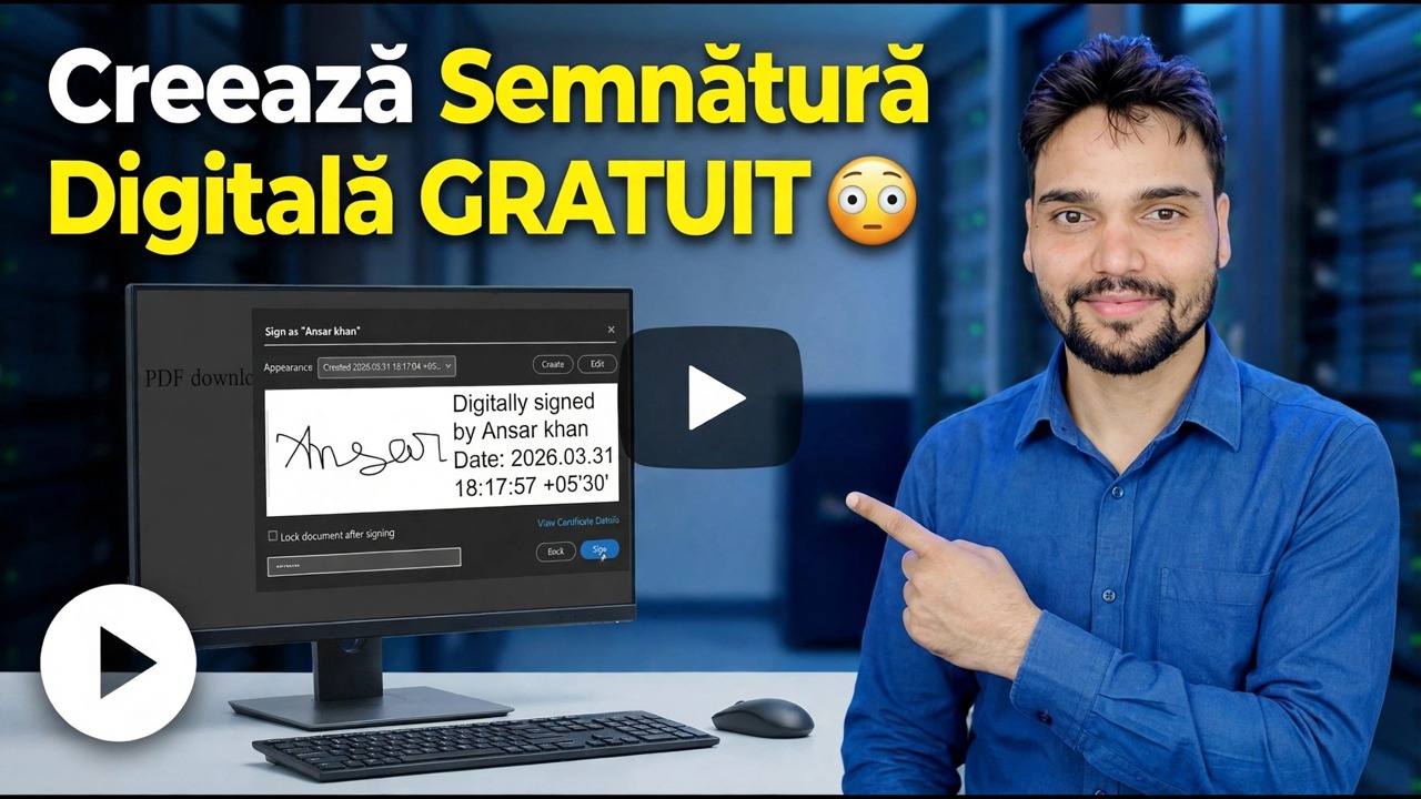 Creează semnătură digitală GRATUIT 😳 Semnează orice PDF în câteva secunde!