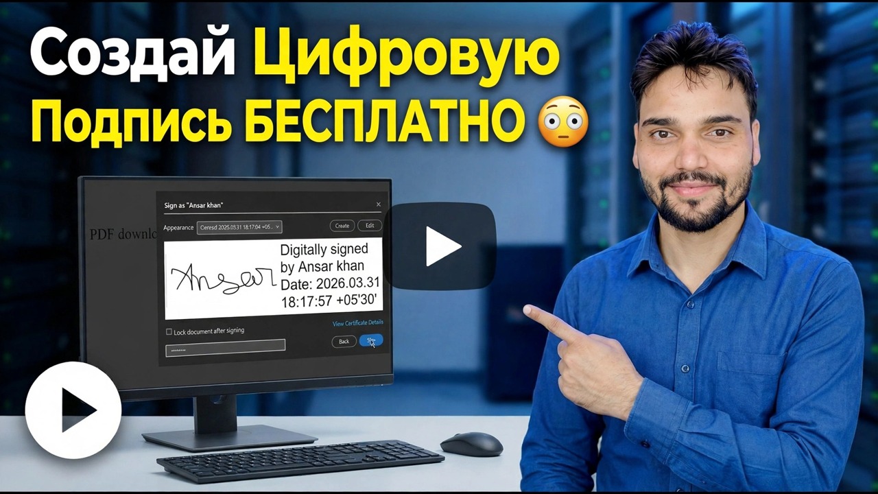 Создайте цифровую подпись БЕСПЛАТНО 😳 Подпишите любой PDF-файл за считанные секунды!