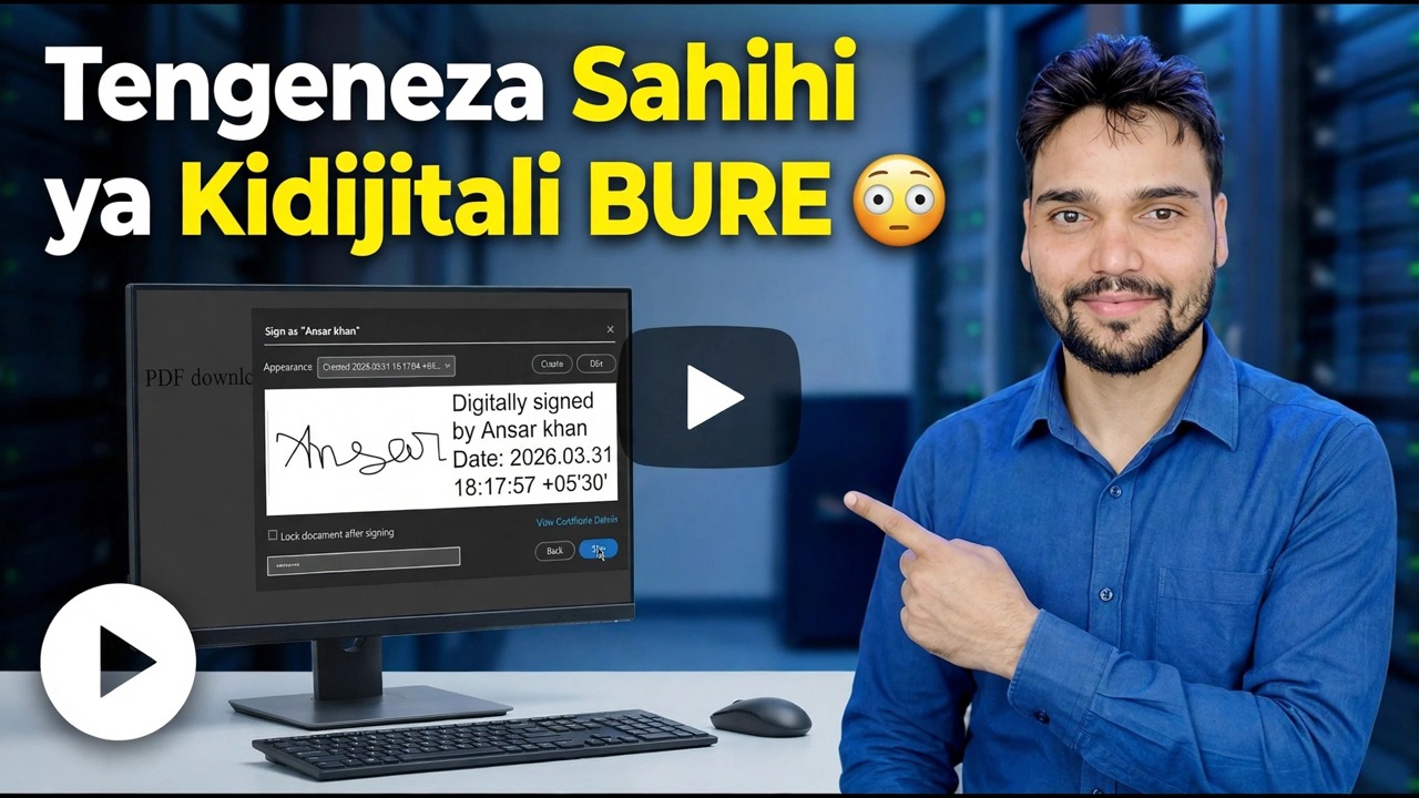 Unda Sahihi ya Dijiti BILA MALIPO 😳 Saini PDF Yoyote baada ya Sekunde!