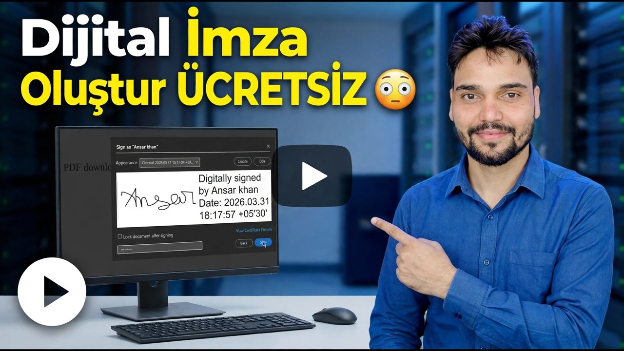 ÜCRETSİZ Dijital İmza Oluşturun 😳 İstediğiniz PDF'yi Saniyeler İçinde İmzalayın!