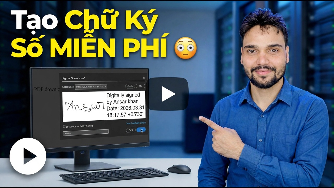 Tạo chữ ký số MIỄN PHÍ 😳 Ký bất kỳ bản PDF nào trong vài giây!