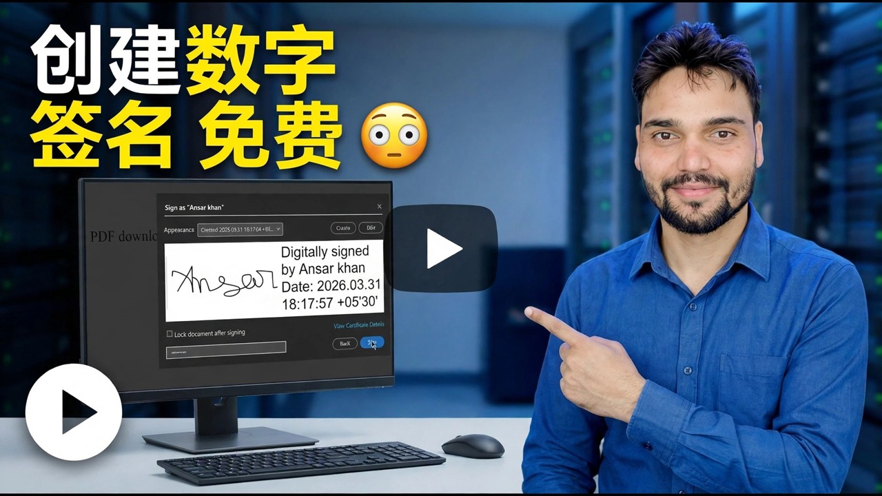 免费创建数字签名 😳 在几秒钟内签署任何 PDF！