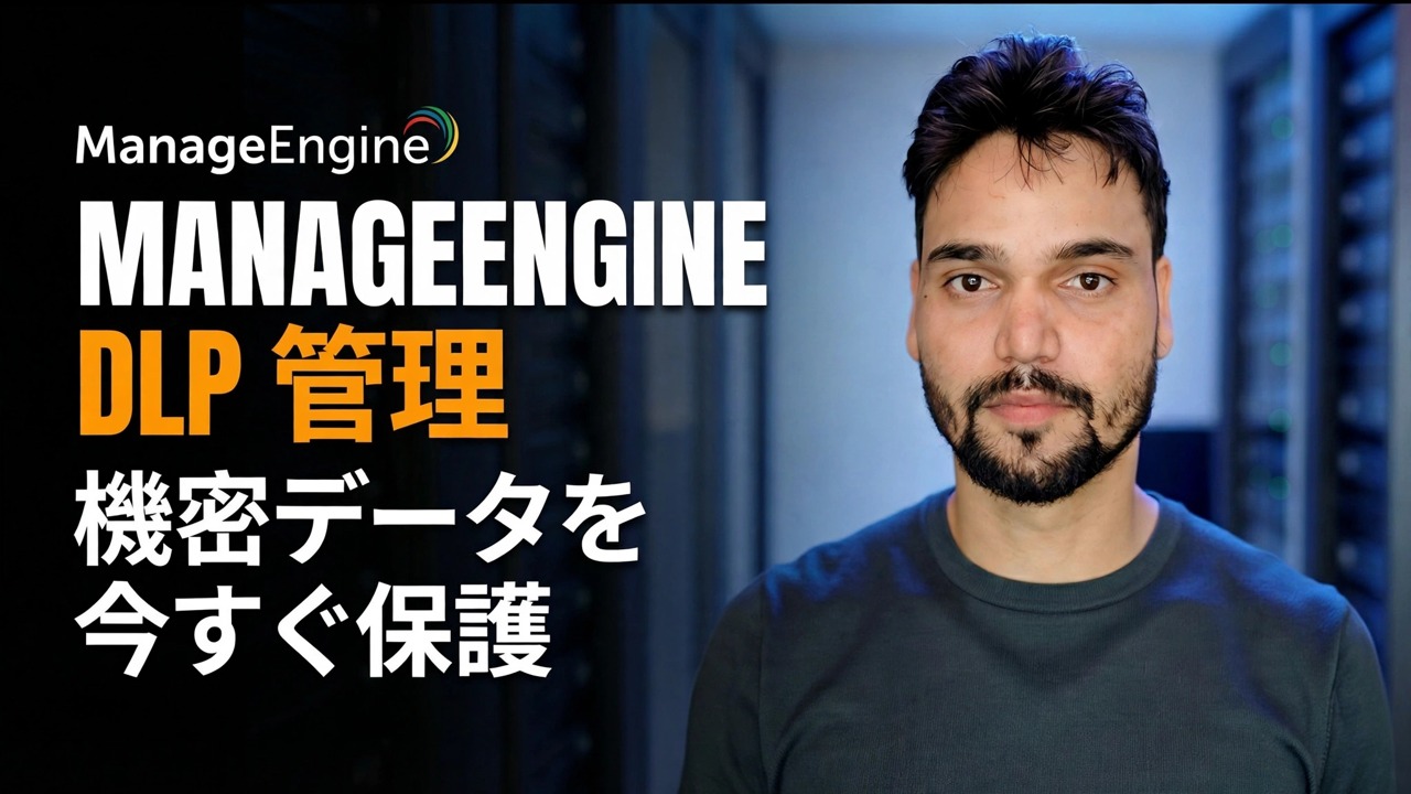 データ漏洩を防ぐ ⚠️ ManageEngine DLP セットアップ