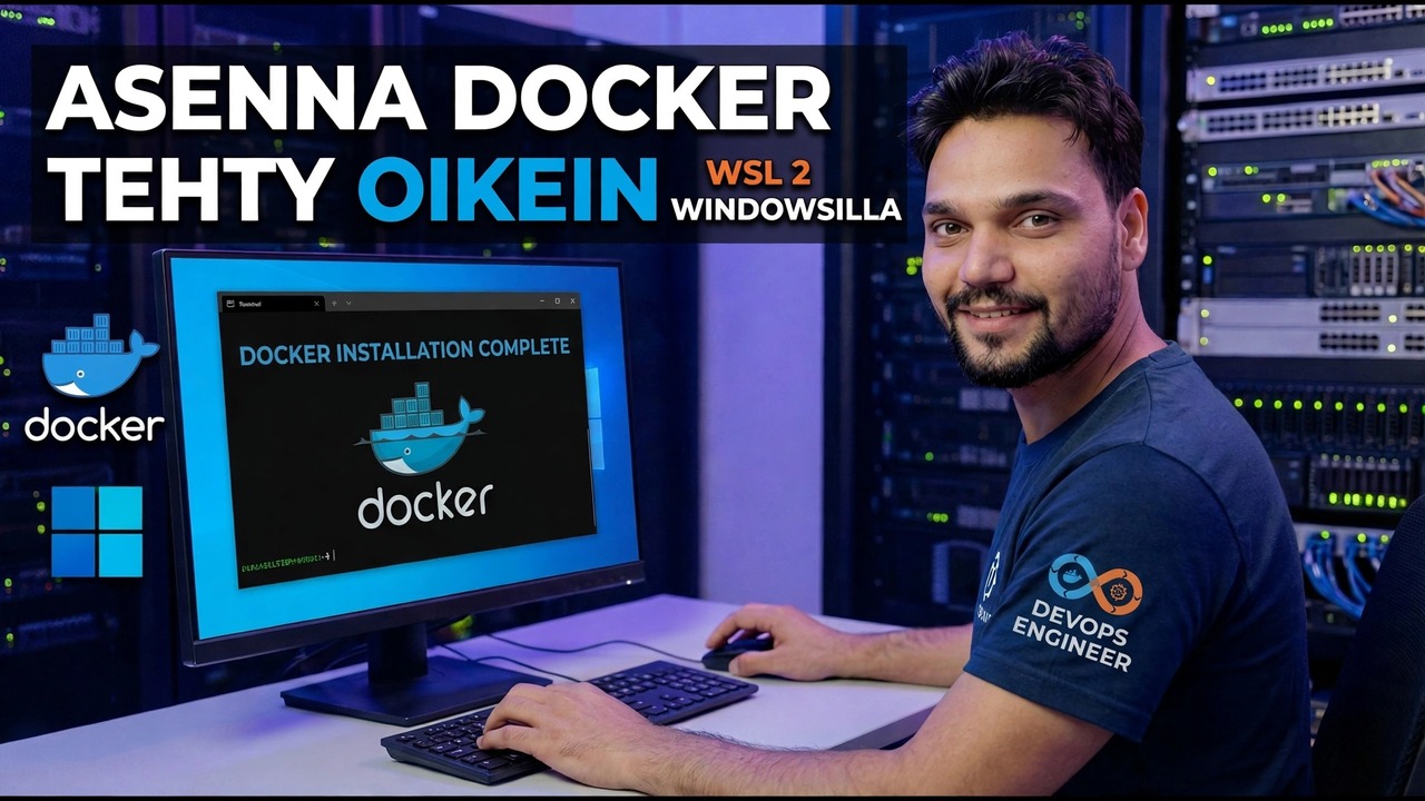 Docker-asennus WSL 2:ssa - Ensimmäinen säilön asennus