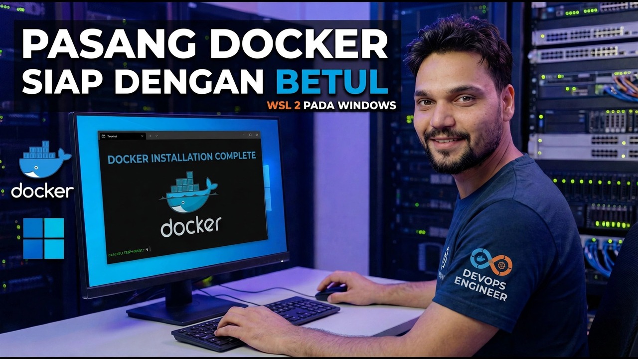 Pemasangan Docker pada WSL 2 - Persediaan Bekas Pertama