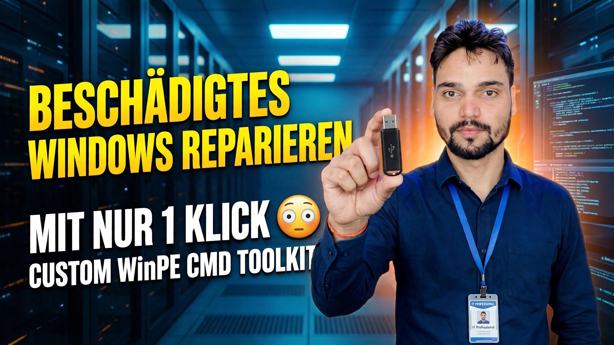 Beschädigtes Windows mit einem Klick reparieren 😳 Benutzerdefiniertes WinPE CMD Toolkit