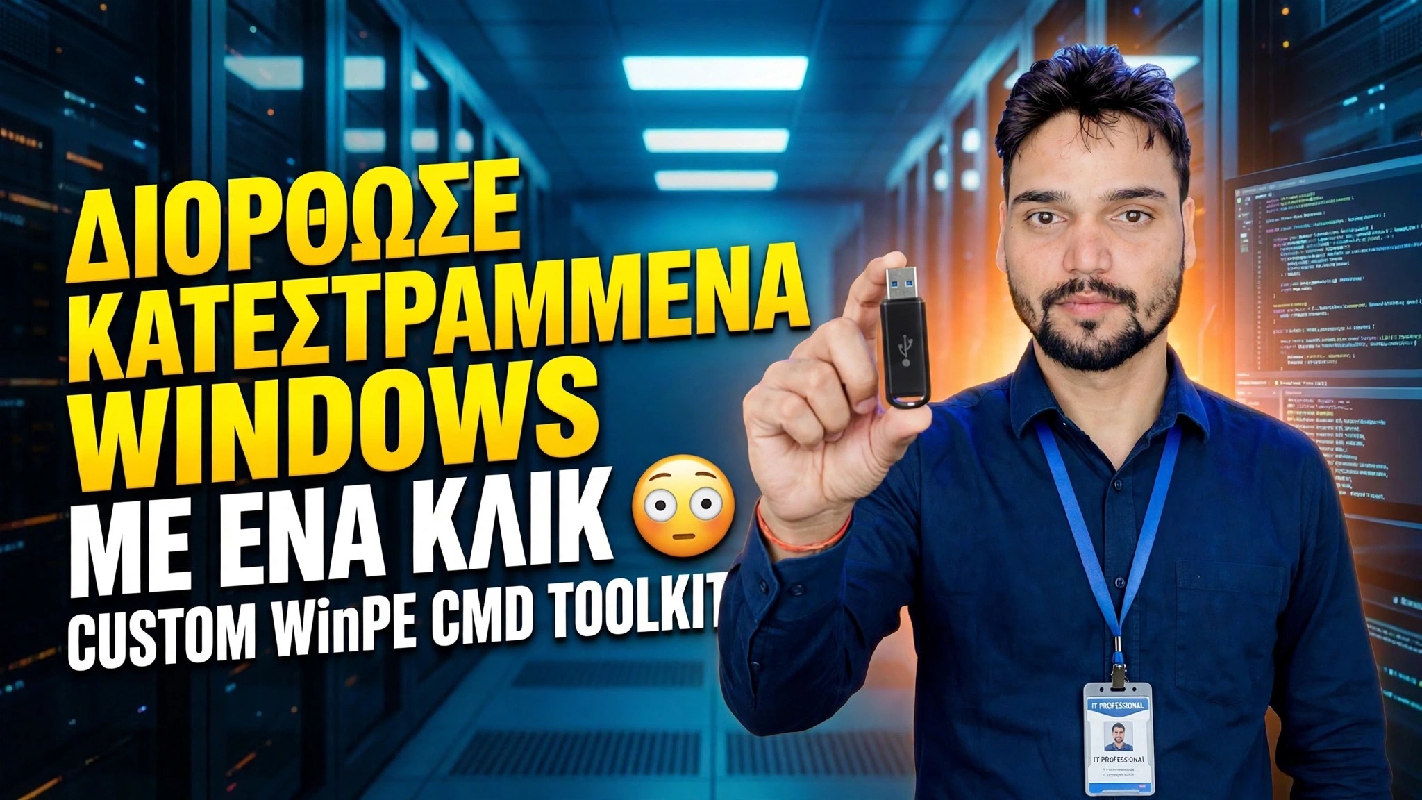 Διορθώστε τα κατεστραμμένα Windows με ένα κλικ 😳 Προσαρμοσμένη εργαλειοθήκη WinPE CMD