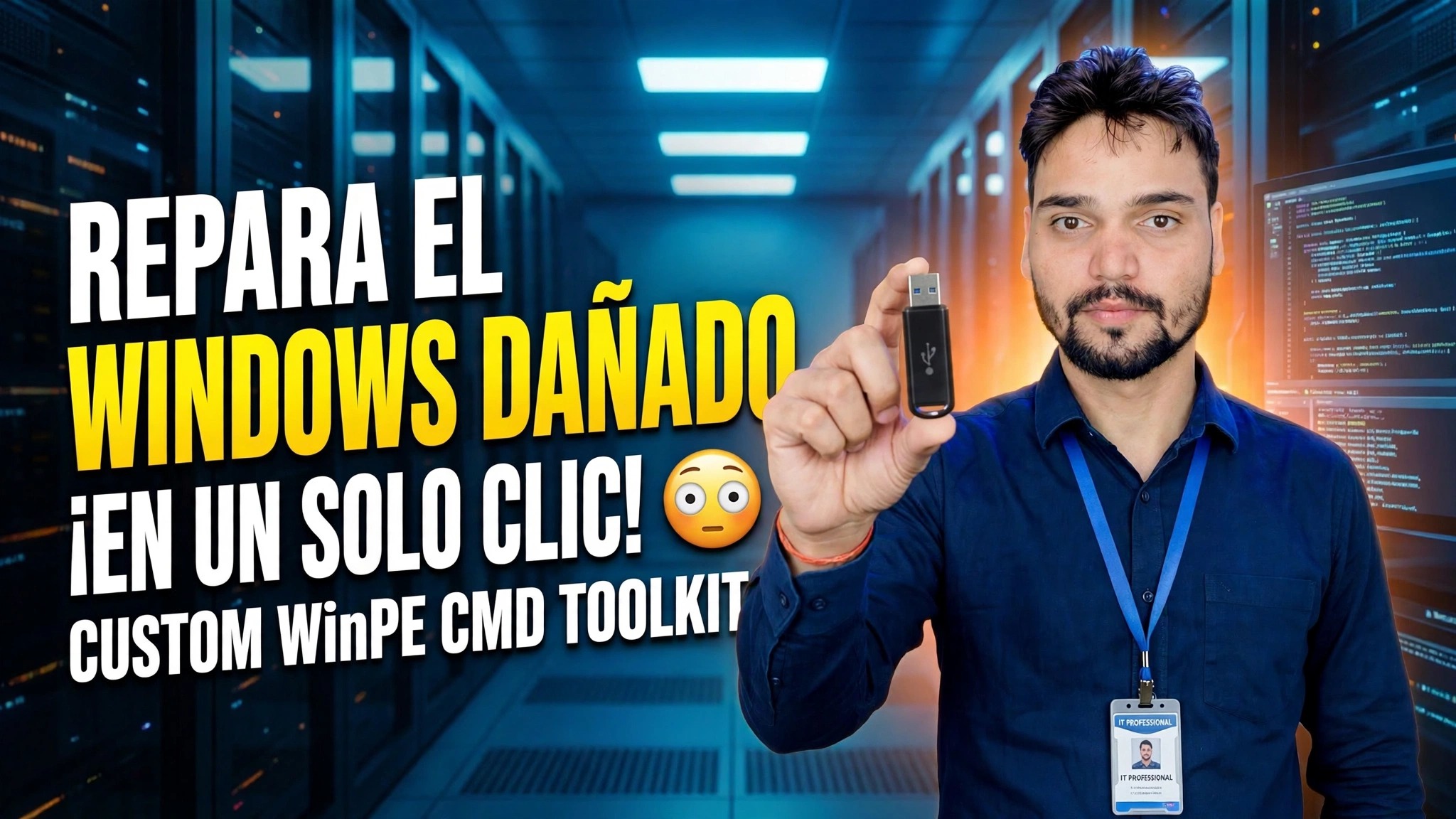 Repare Windows dañado con un solo clic 😳 Kit de herramientas CMD de WinPE personalizado