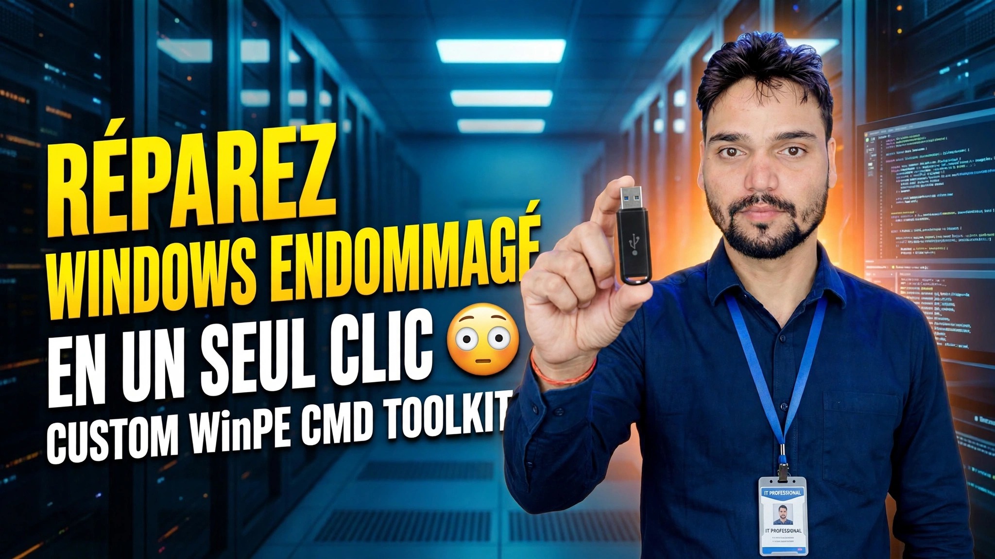Réparez les fenêtres corrompues en un seul clic 😳 Boîte à outils WinPE CMD personnalisée
