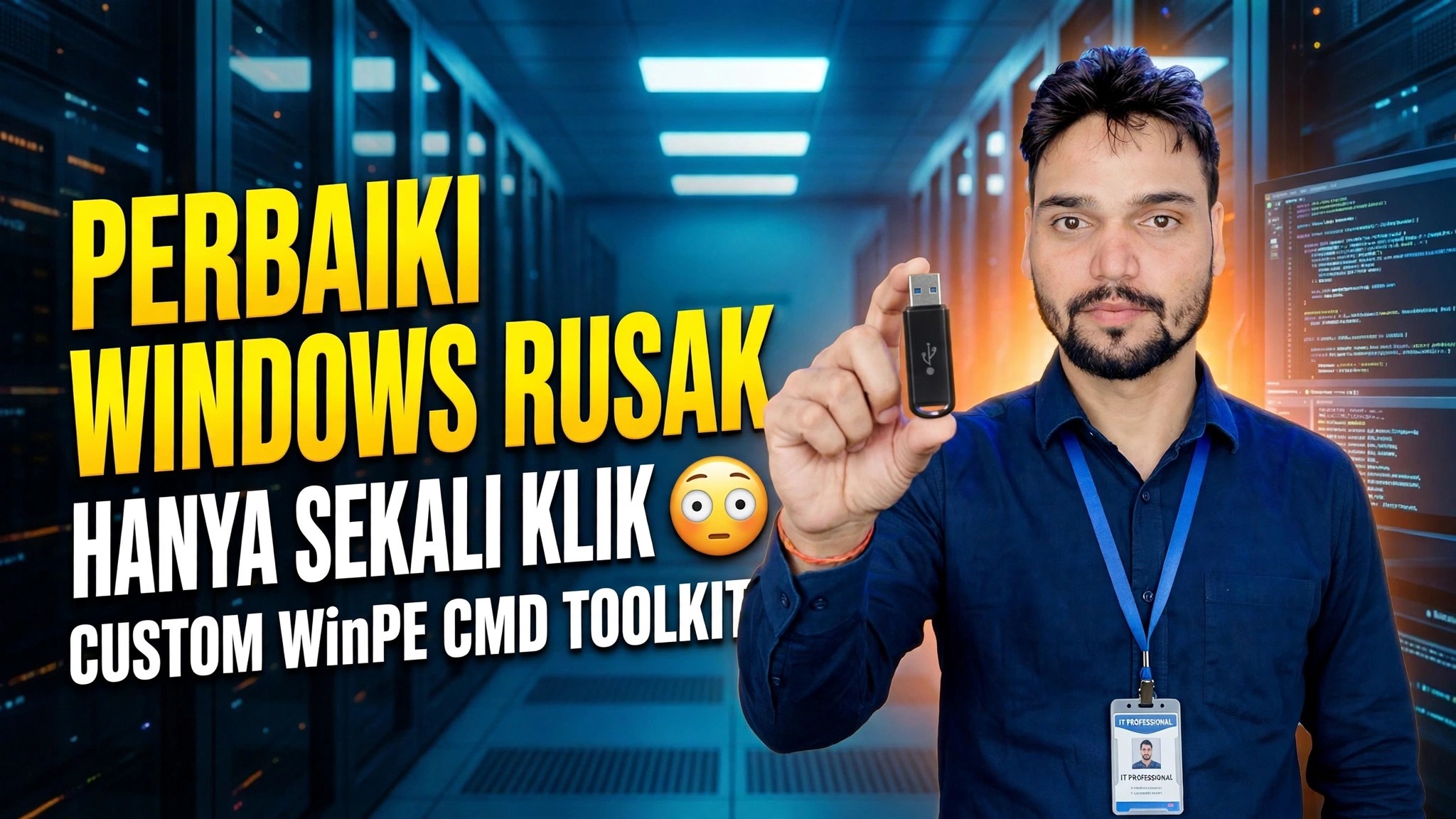 Perbaiki Windows yang Rusak dalam Satu Klik 😳 Toolkit CMD WinPE Kustom