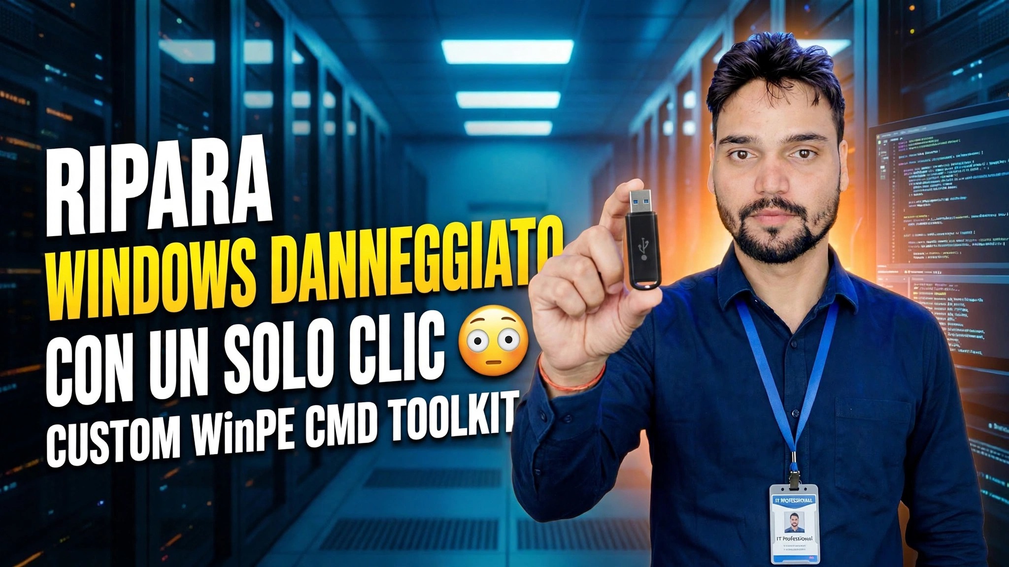 Correggi Windows danneggiato con un clic 😳 Custom WinPE CMD Toolkit