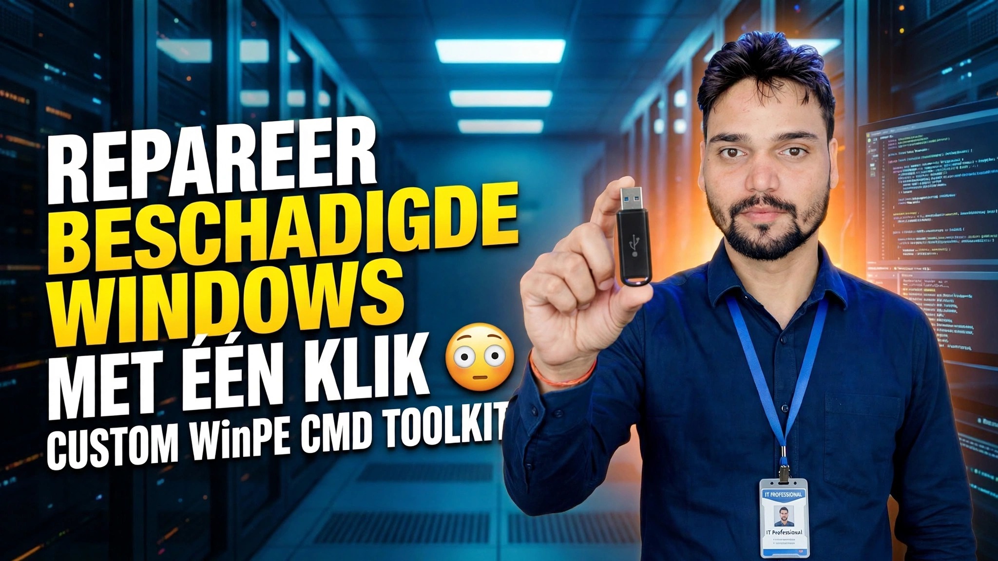 Herstel beschadigde Windows met één klik 😳 Aangepaste WinPE CMD Toolkit