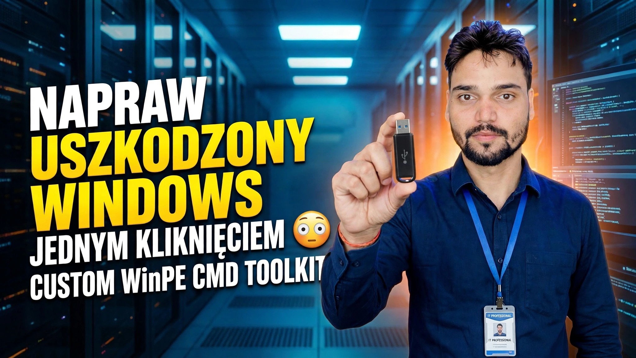 Napraw uszkodzony system Windows jednym kliknięciem 😳 Niestandardowy zestaw narzędzi WinPE CMD
