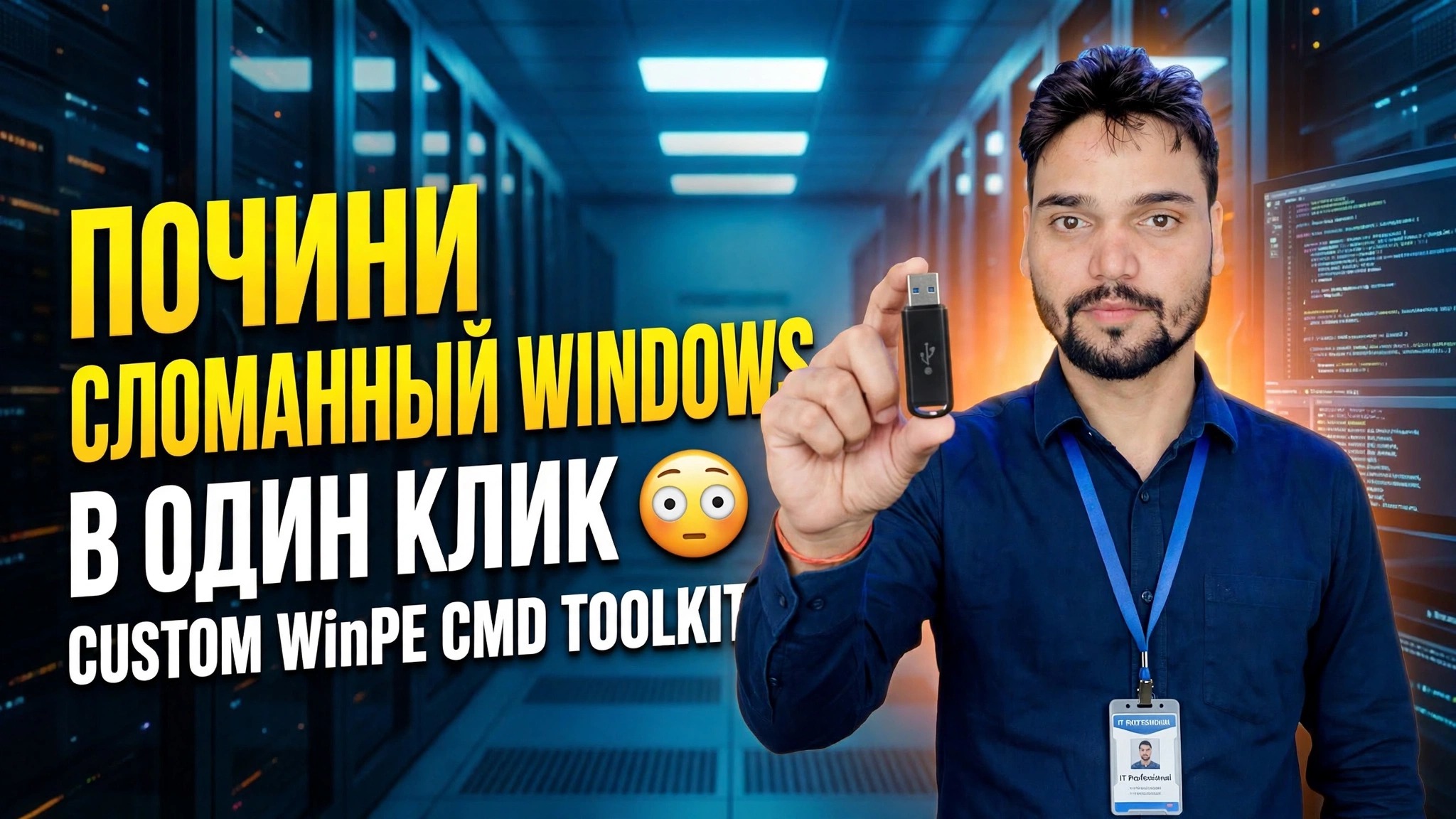 Исправьте поврежденную Windows в один клик 😳 Специальный набор инструментов WinPE CMD