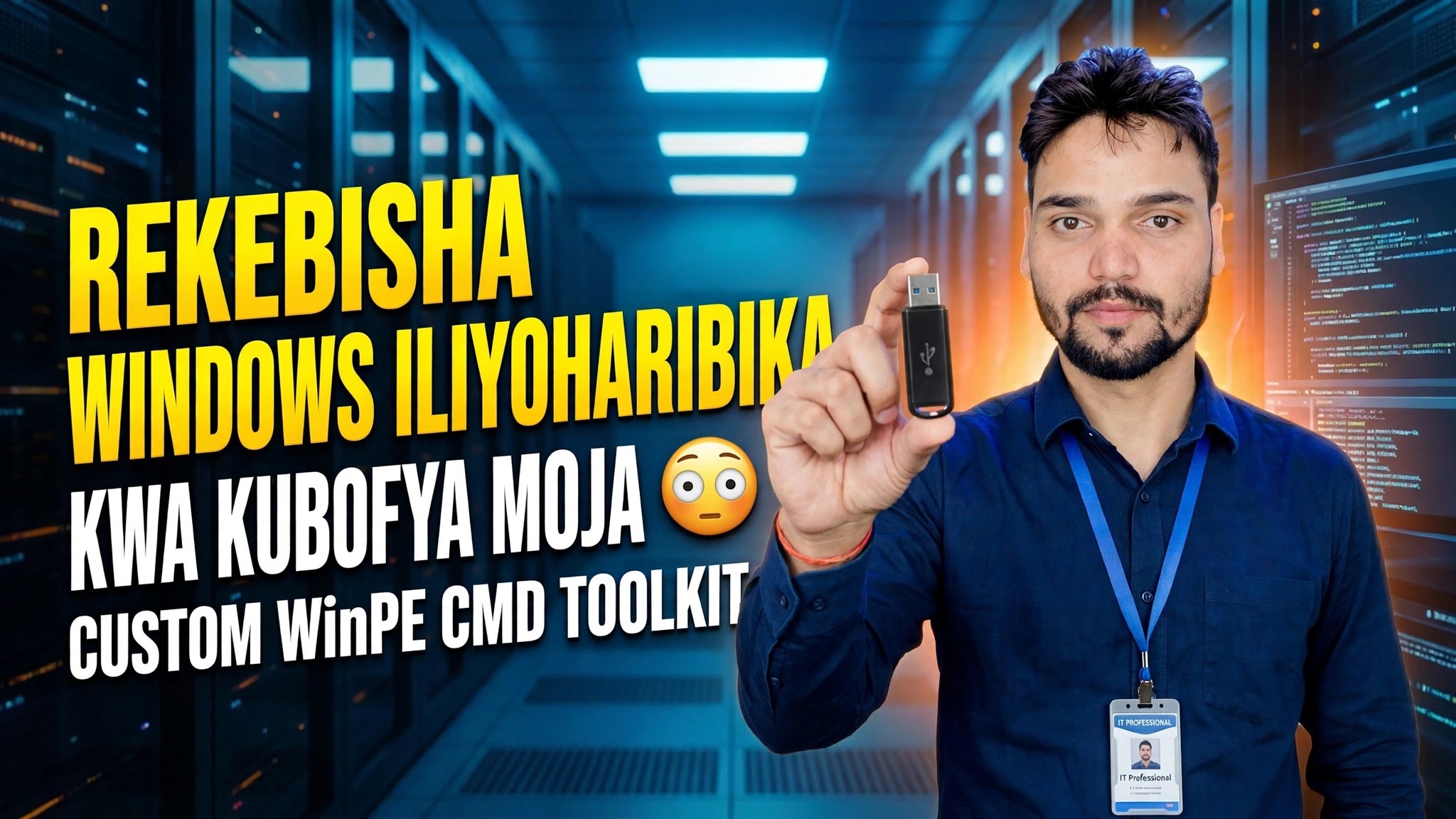 Rekebisha Windows Iliyoharibika kwa Mbofyo Mmoja 😳 Zana Maalum ya WinPE CMD
