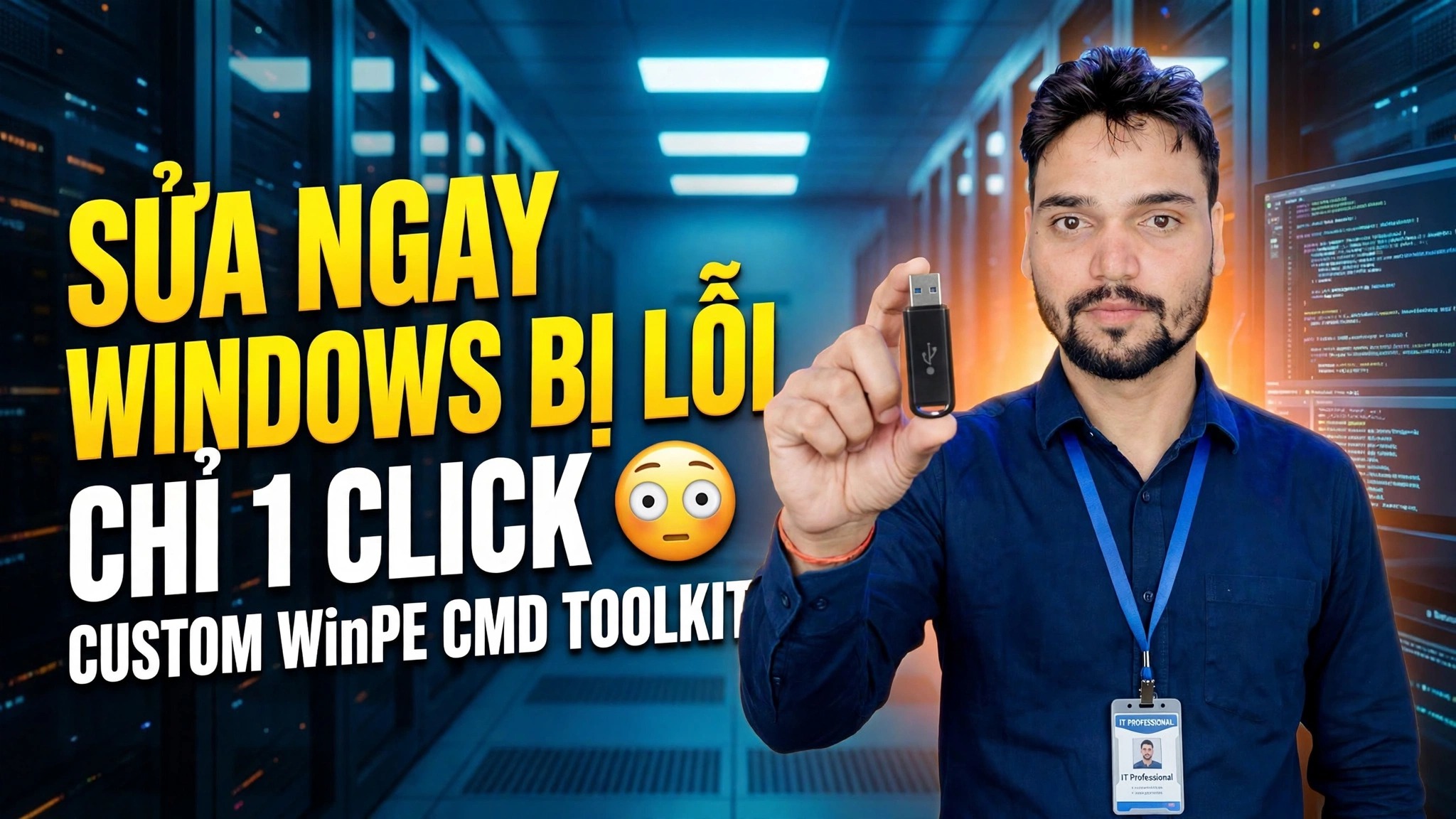 Khắc phục Windows bị hỏng chỉ bằng một cú nhấp chuột 😳 Bộ công cụ WinPE CMD tùy chỉnh