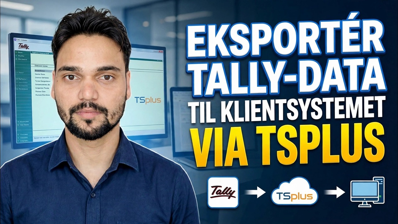 Eksporter Tally-data til klient-pc