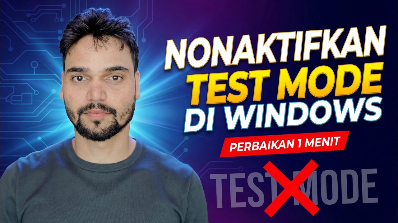 Matikan Test Mode di Windows 🔥 Perbaiki Test Signing dengan Satu CMD