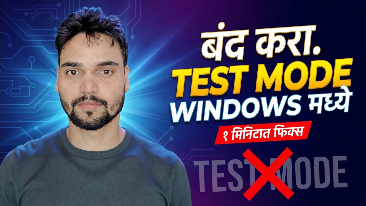 Windows मध्ये चाचणी मोड बंद करा 🔥 एका CMD सह चाचणी साइनिंग निश्चित करा