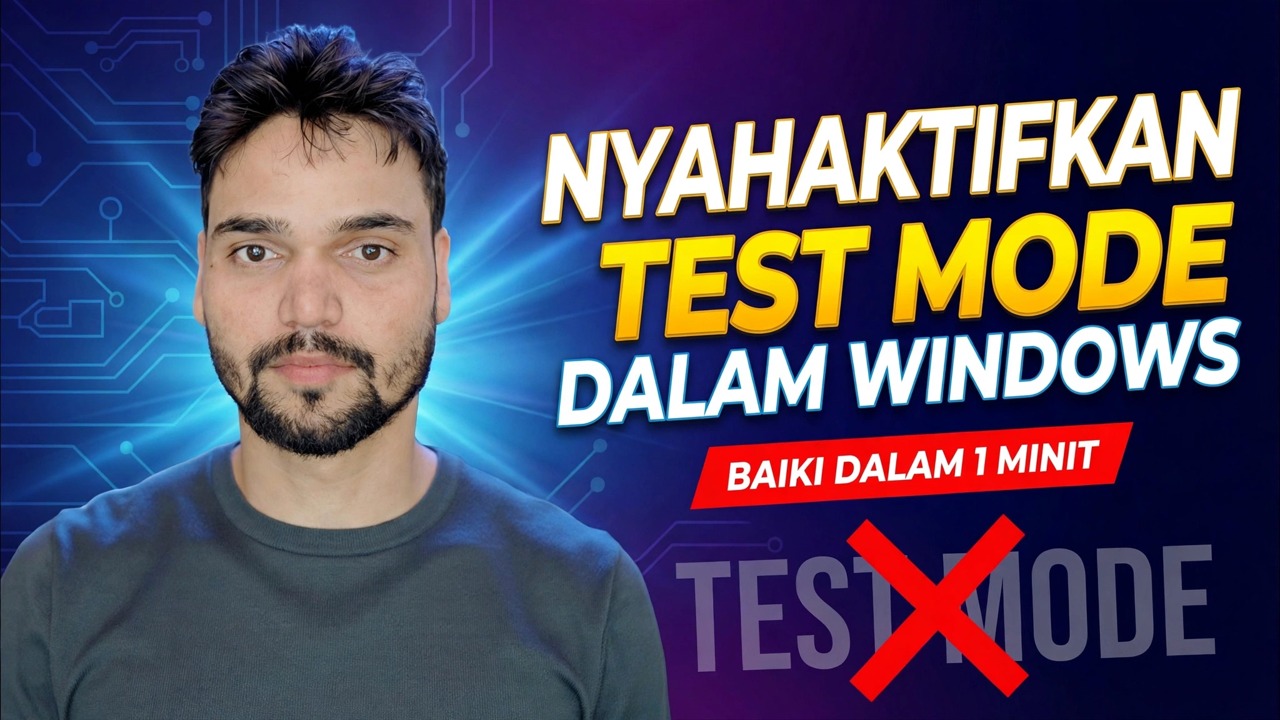 Matikan Mod Ujian dalam Windows 🔥 Betulkan Tandatangan Ujian dengan Satu CMD