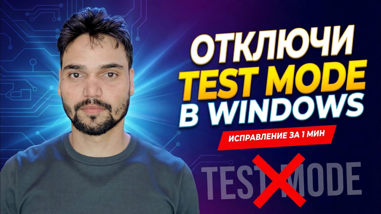 Отключите тестовый режим в Windows 🔥 Исправьте тестовую подпись с помощью одного CMD