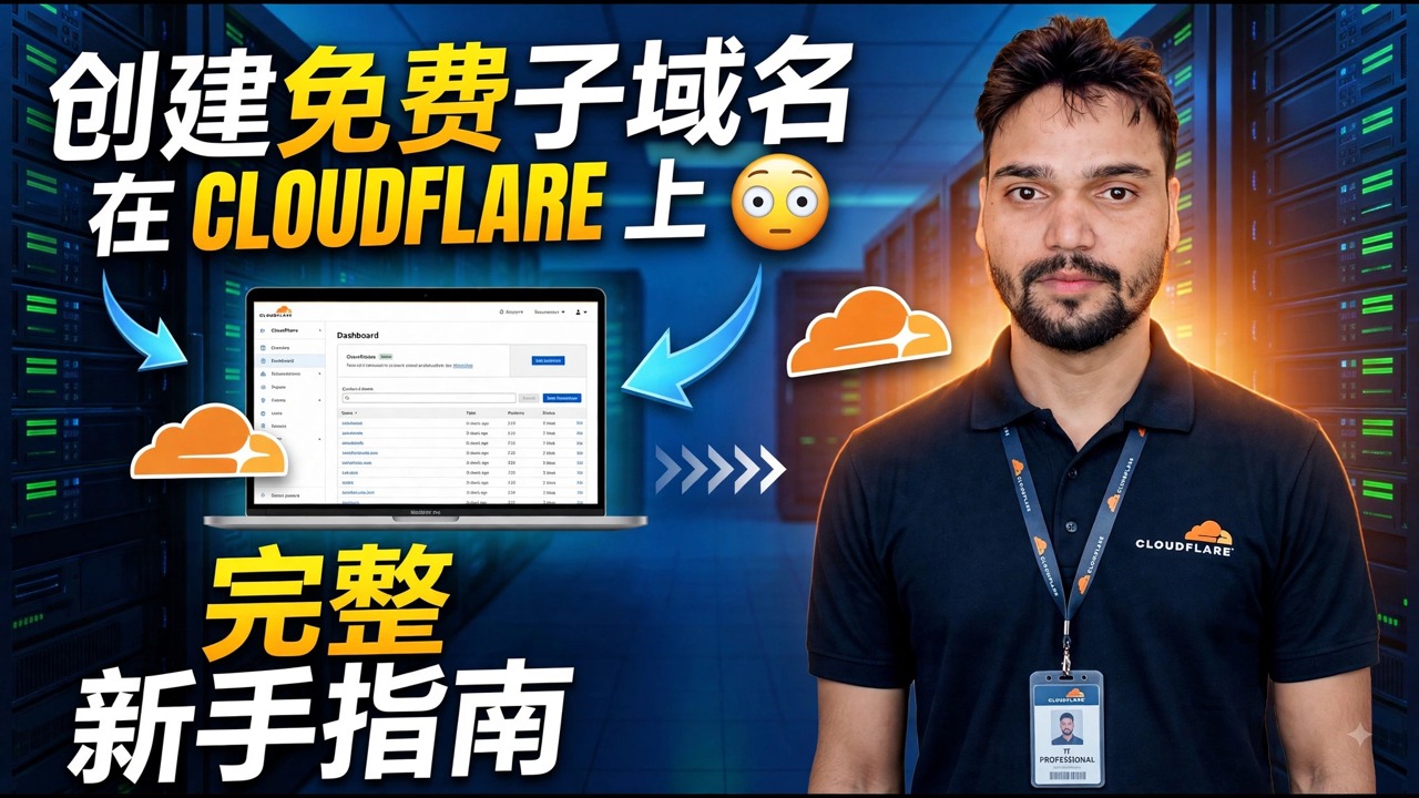 Create a FREE Subdomain on Cloudflare 😳 Complete Beginner's Guide