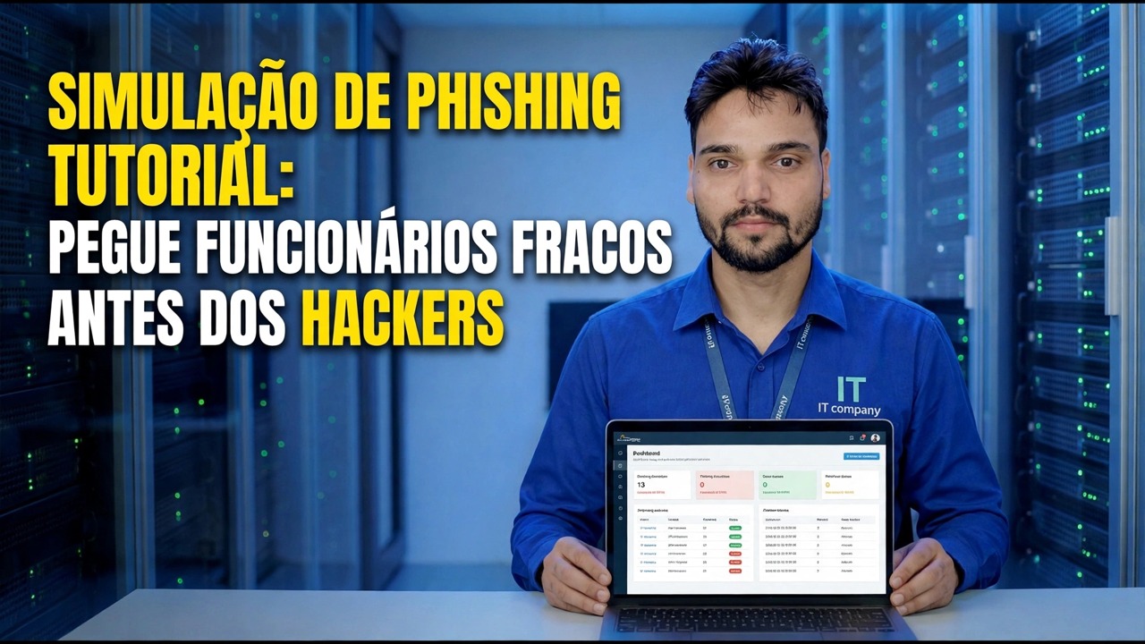 Tutorial de simulação de phishing