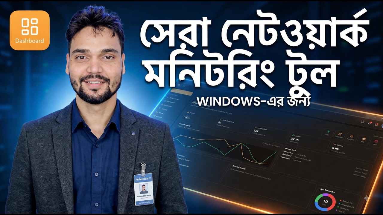 আপনার পিসির জন্য সেরা নেটওয়ার্ক মনিটর টুল 🔥 একজন পেশাদারের মতো ইন্টারনেট মনিটর করুন