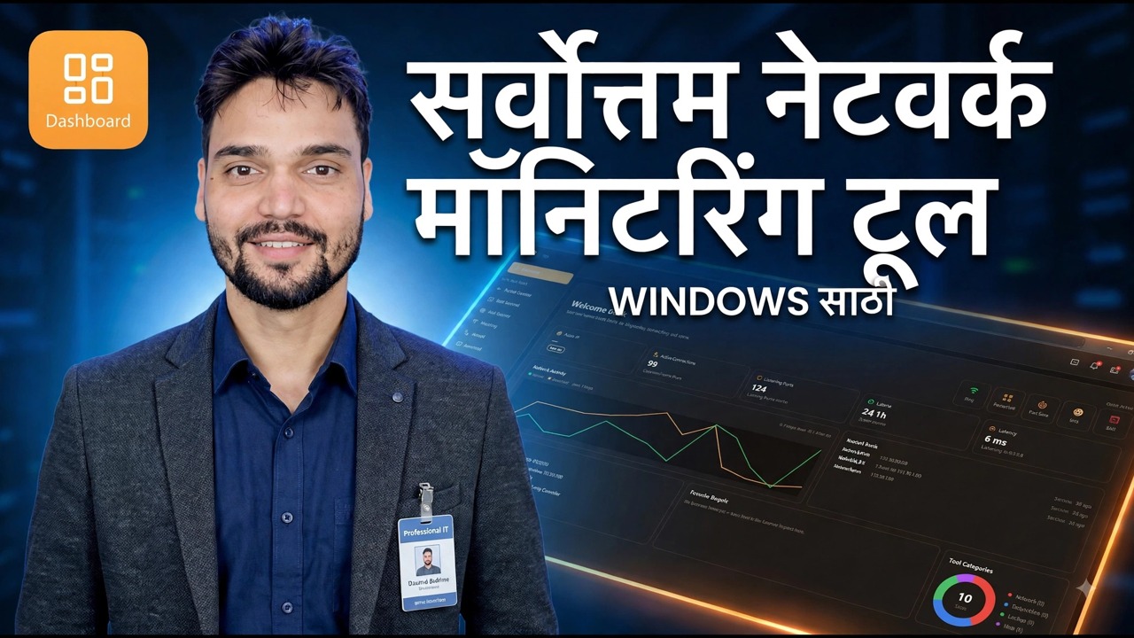 तुमच्या PC साठी सर्वोत्कृष्ट नेटवर्क मॉनिटर टूल 🔥 प्रो प्रमाणे इंटरनेट मॉनिटर करा