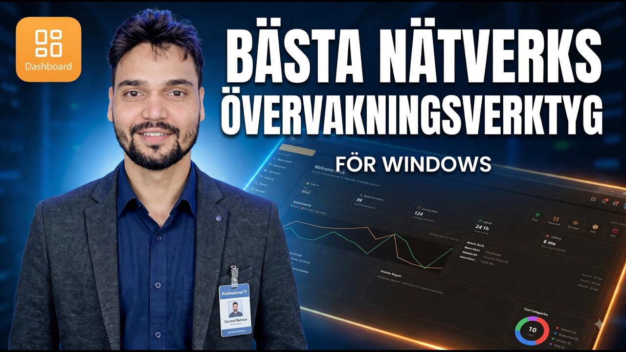 Bästa nätverksövervakningsverktyget för din PC 🔥 Övervaka Internet som ett proffs