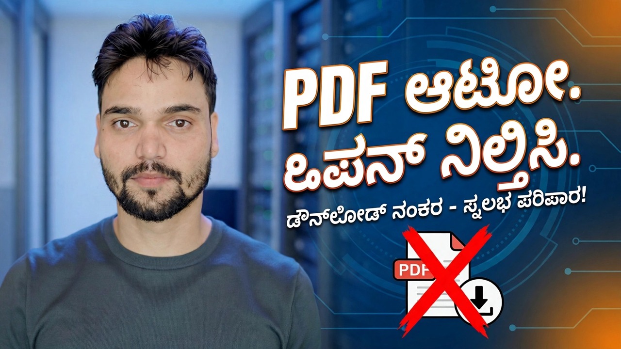 Chrome ಸ್ವಯಂಚಾಲಿತವಾಗಿ PDF ಗಳನ್ನು ತೆರೆಯುವುದನ್ನು ನಿಲ್ಲಿಸಿ 🔥 ಈ ಕಿರಿಕಿರಿ ಸೆಟ್ಟಿಂಗ್ ಅನ್ನು ಸರಿಪಡಿಸಿ