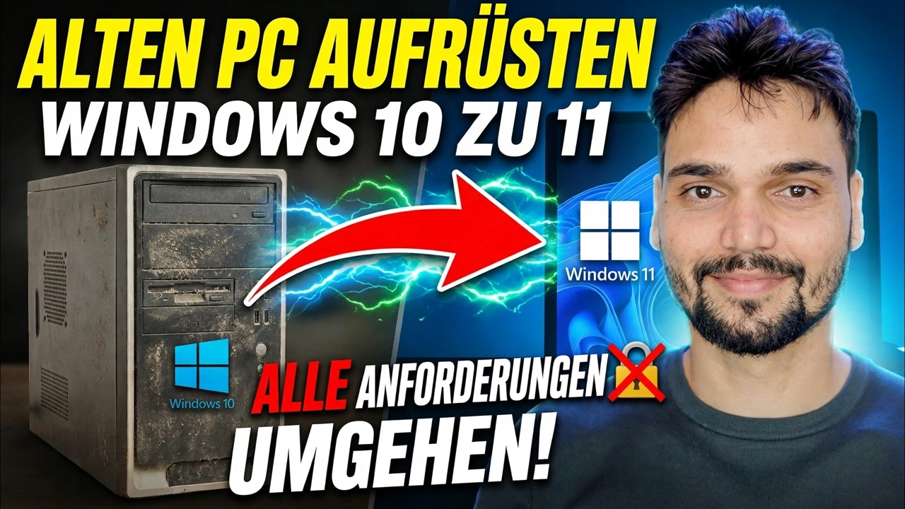 Aktualisieren Sie Windows 10 mit einem Klick auf Windows 11 🔥 TPM und Anforderungsumgehung