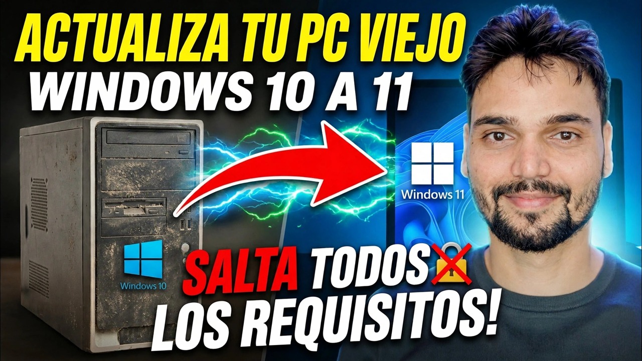 Actualice Windows 10 a Windows 11 con un solo clic 🔥 TPM y omisión de requisitos