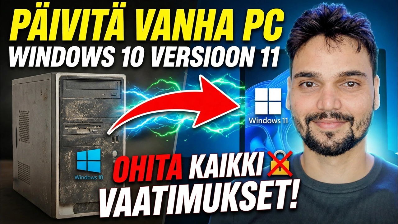 Päivitä Windows 10 Windows 11:een yhdellä napsautuksella 🔥 TPM ja vaatimusten ohitus