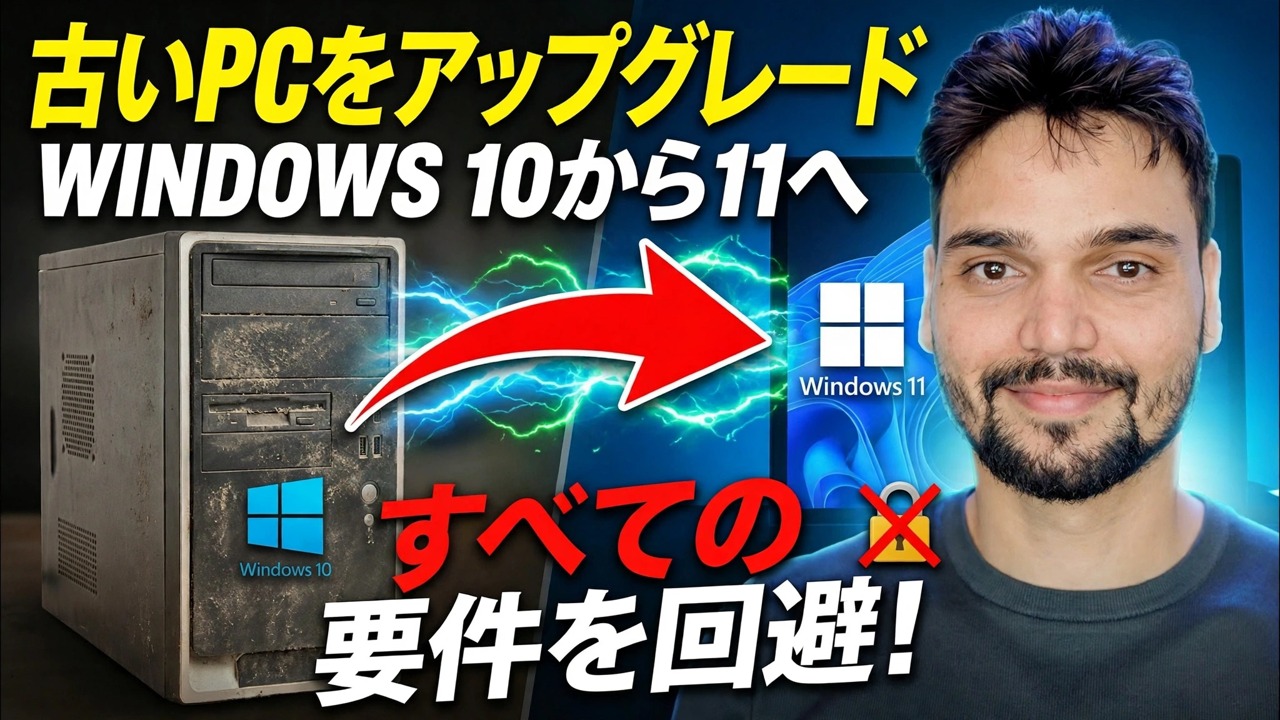 ワンクリックで Windows 10 を Windows 11 にアップグレード 🔥 TPM と要件のバイパス