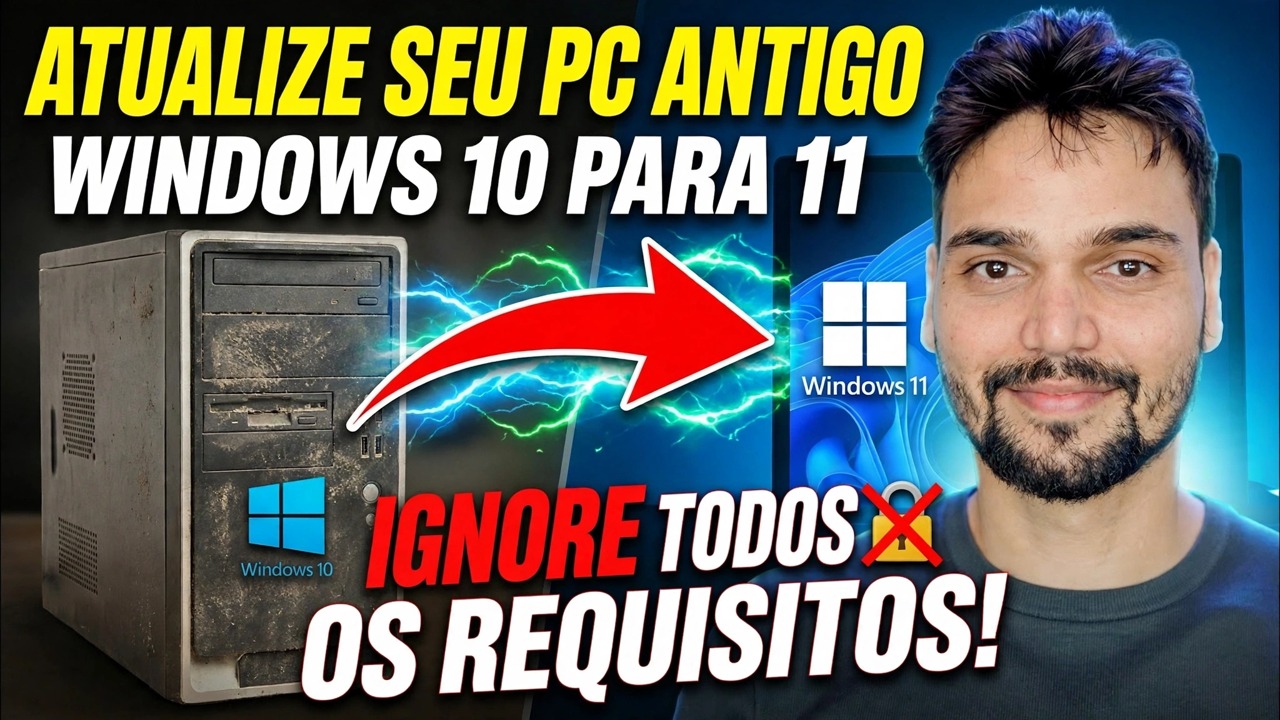Atualize o Windows 10 para o Windows 11 com um clique 🔥 TPM e desvio de requisitos