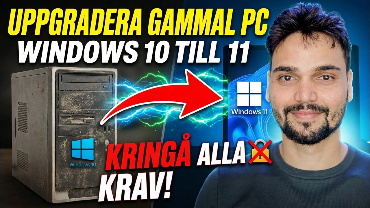 Uppgradera Windows 10 till Windows 11 med ett klick 🔥 TPM & Requirements Bypass